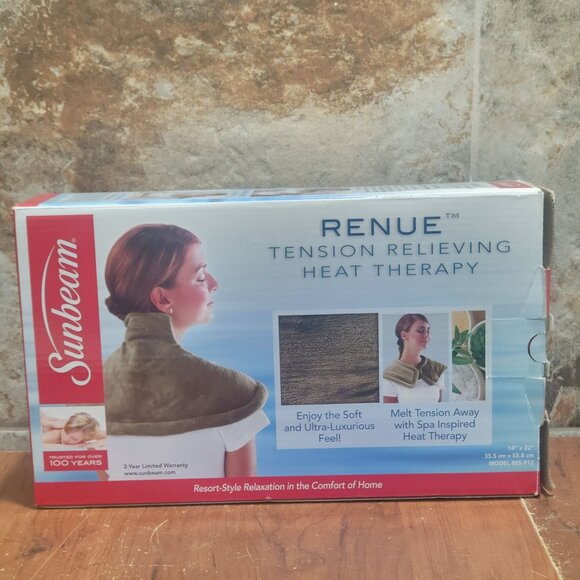 Sunbeam Neck Renue Tension Relief Heating Pad Heat Wrap - Picture 3 of 12